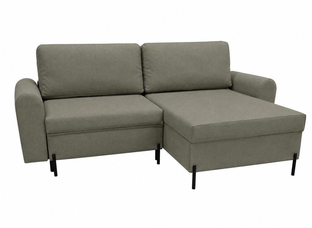 Ecksofa Porto mit Bettkasten, Grau Kronos 15 Produktbild 