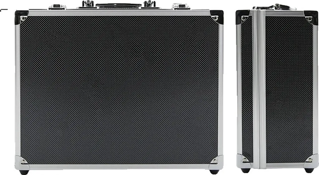 Valise de rangement pour tatoueur en aluminium avec compartiments XL