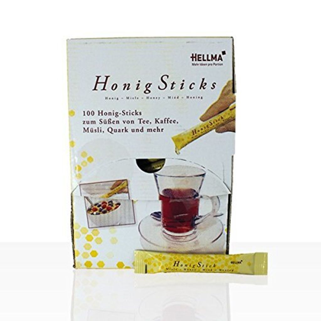 Hellma Honig Sticks Blütenhonig Ideal für Tee, Kaffee und Produktbild 