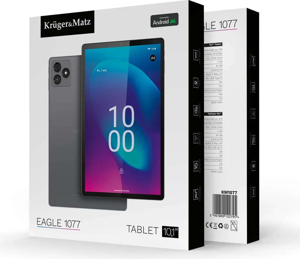 Kruger&Matz EAGLE 1077: Il Tablet che non ti aspetti (Android 15) - 6