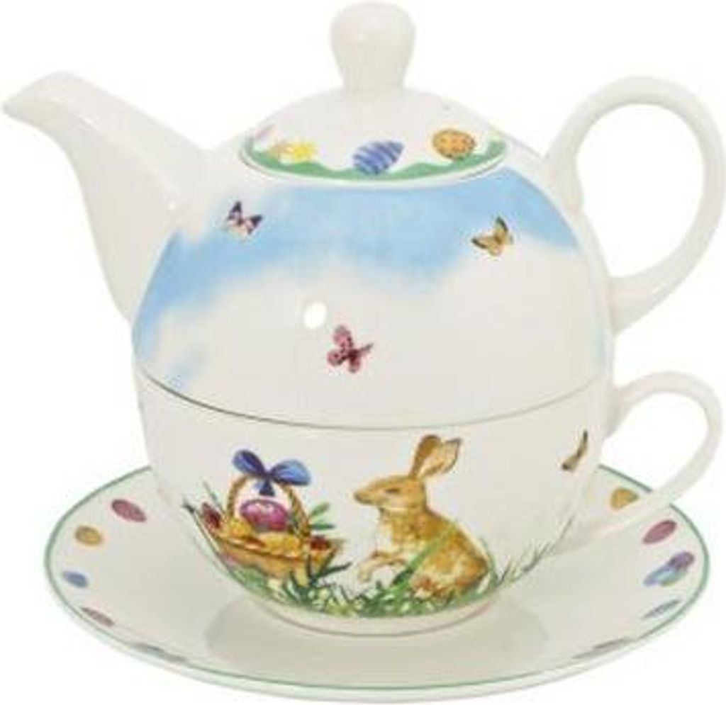 Teekannen-Set »Frohe Ostern«