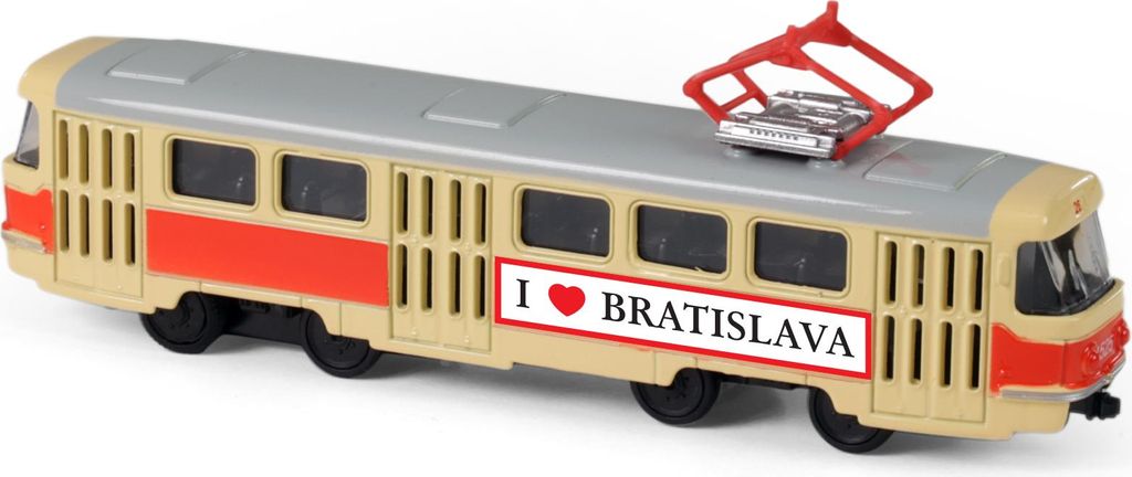 RAPPA Metall retro Straßenbahn 16 cm BRATISLAVA
