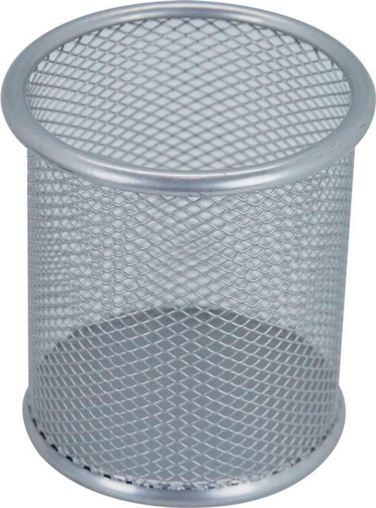 WESTCOTT Stifteköcher aus Drahtmetall silber im Mesh Design
