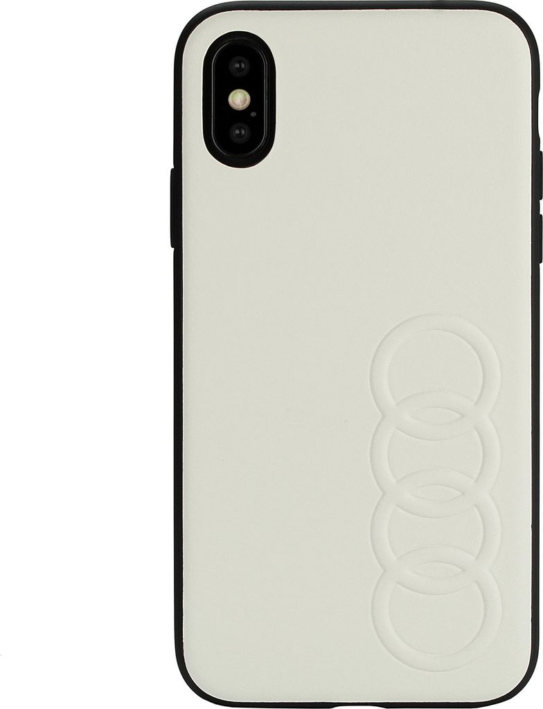Audi book type case Apple iPhone Xs Max TT Serie White - Sythetic leather