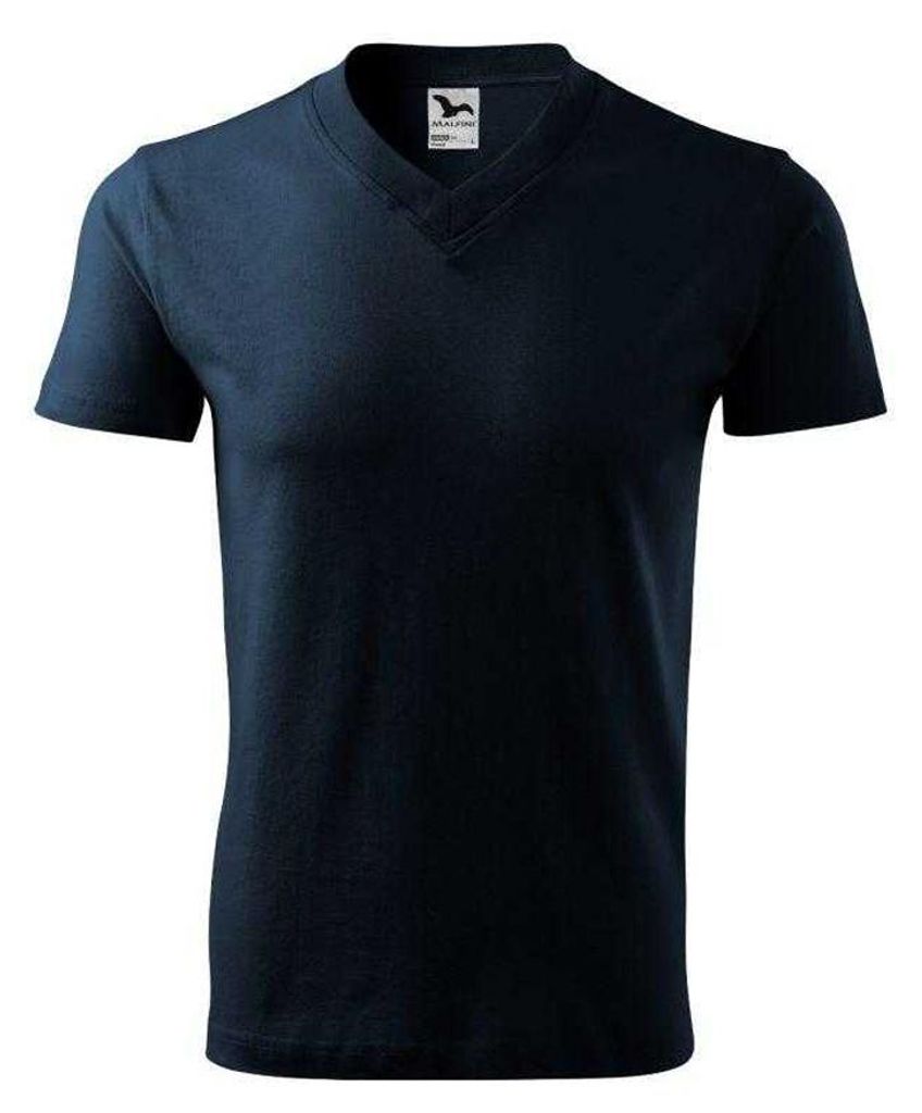 Malfini - T-Shirt für Herren, V-Ausschnitt PP11432 (M) (Dunkles Marineblau)