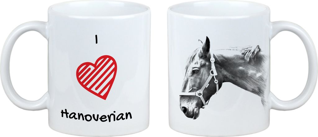 Hannoveraner - Tasse mit Pferd, niedliche Tasse mit Grafik, Geschenk mit Ihrem Foto von der Marke Art-Dog