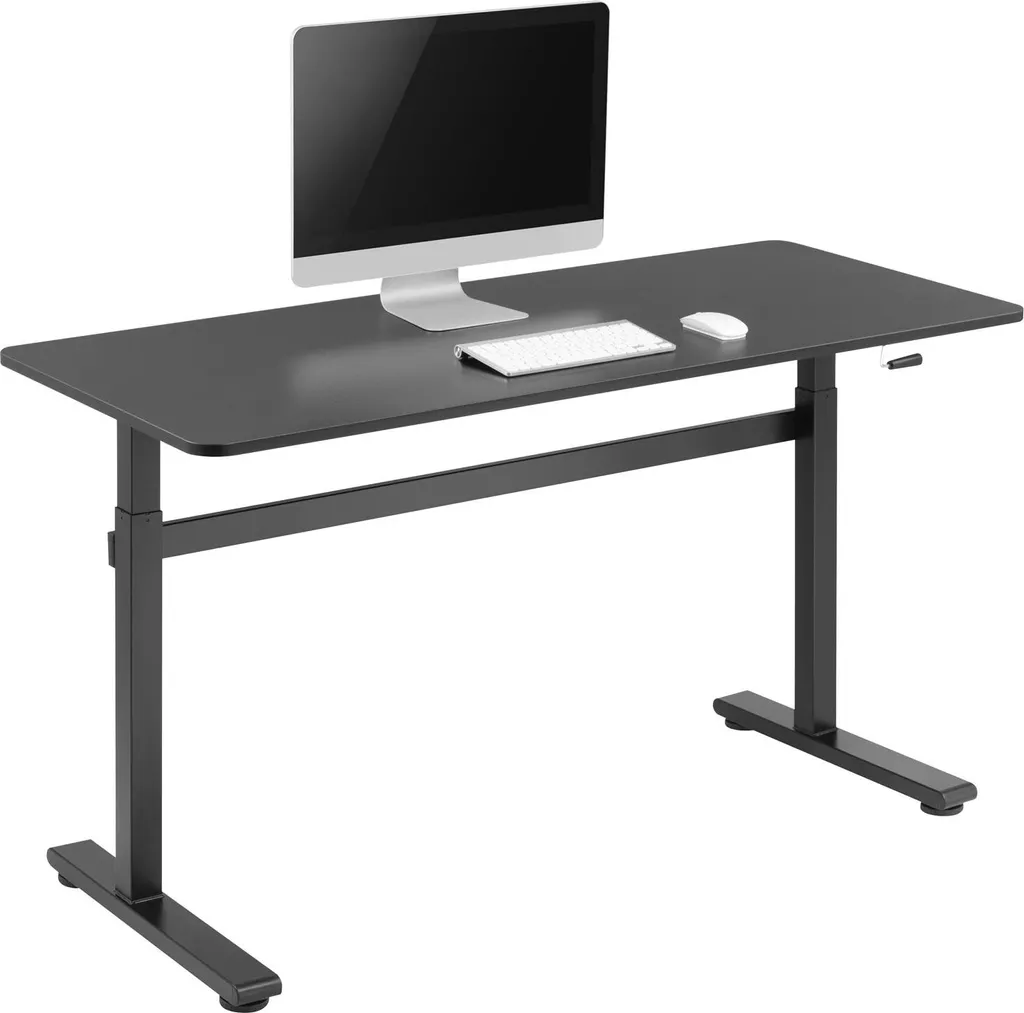 Bureau manuel réglable 140x60cm SV - Large plateau et structure stable pro - 5