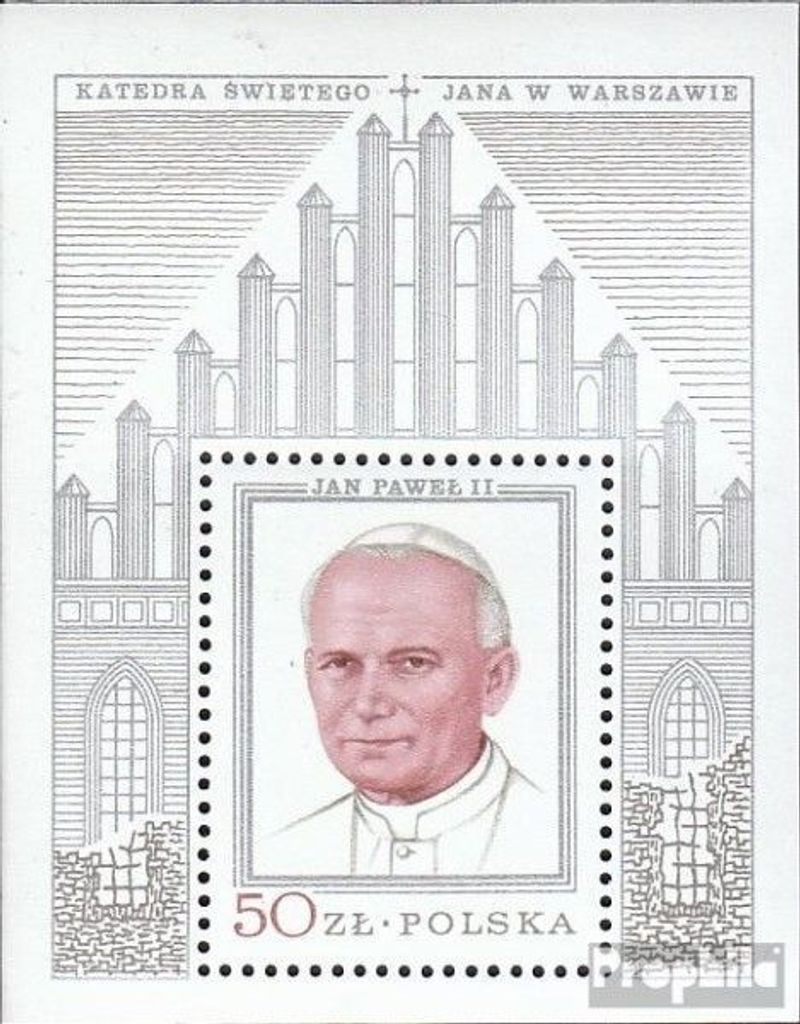 Briefmarken Polen 1979 Mi Block76 (kompl.Ausg.) gestempelt Papst Johannes Paul II.