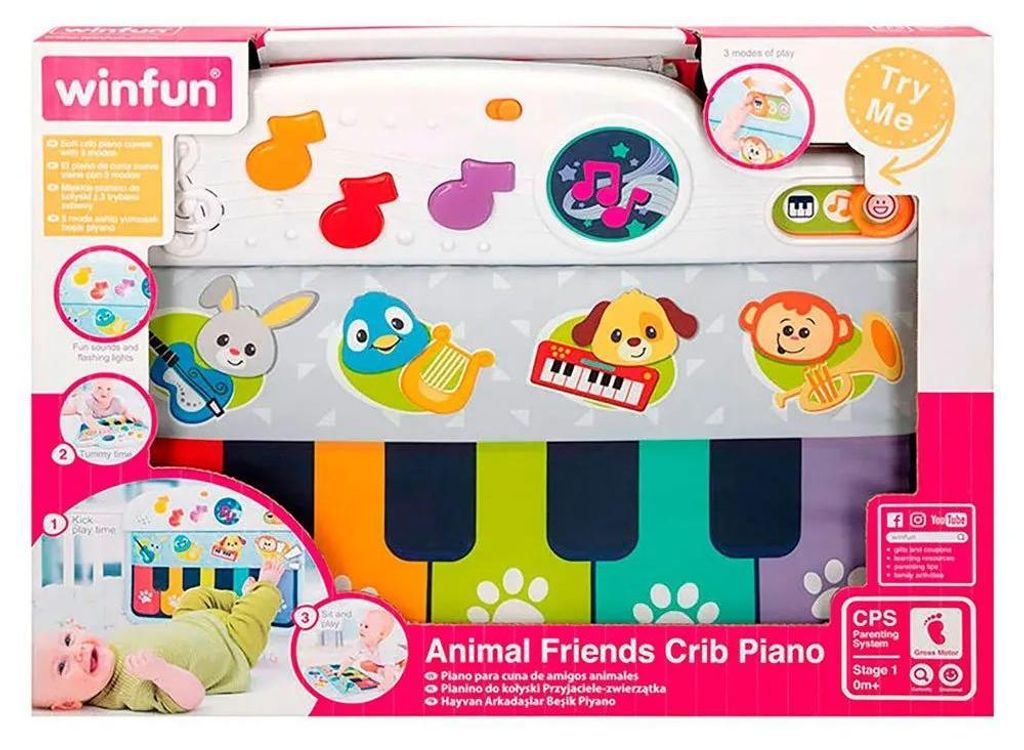 Winfun Spielzeug-klavier Mit Tieren Lichtern Und Sound Für Produktbild 