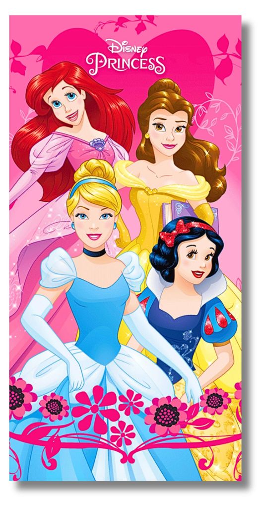 Badetuch Disney Prinzessinnen Strandtuch -Strandlaken 70 x Produktbild 