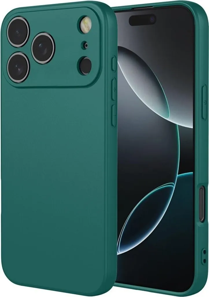 Custodia Silicone iPhone 17 Pro Phonesta - Verde Scuro Antiurto