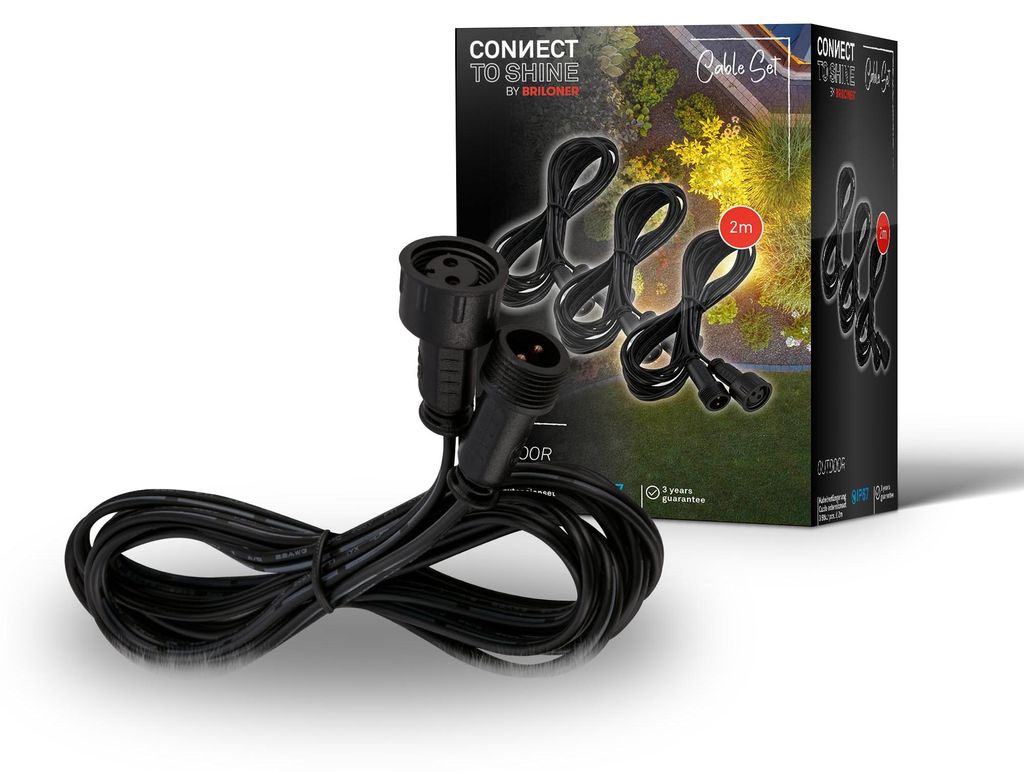 CONNECT TO SHINE Set di 3 prolunghe, 2 m ciascuna, IP67 Immagine del prodotto 