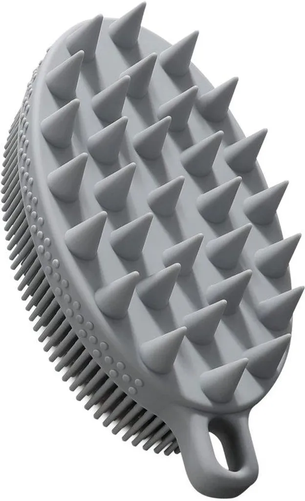 Adieu impuretés avec cette brosse de bain silicone 2 en 1 soin cheveux