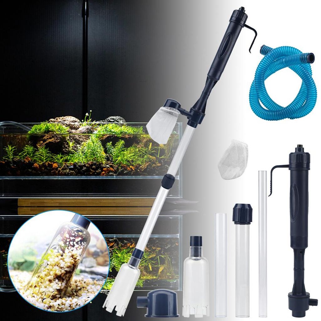 Elektrische Aquarium Mulmsauger Kies Reiniger Siphon Produktbild 