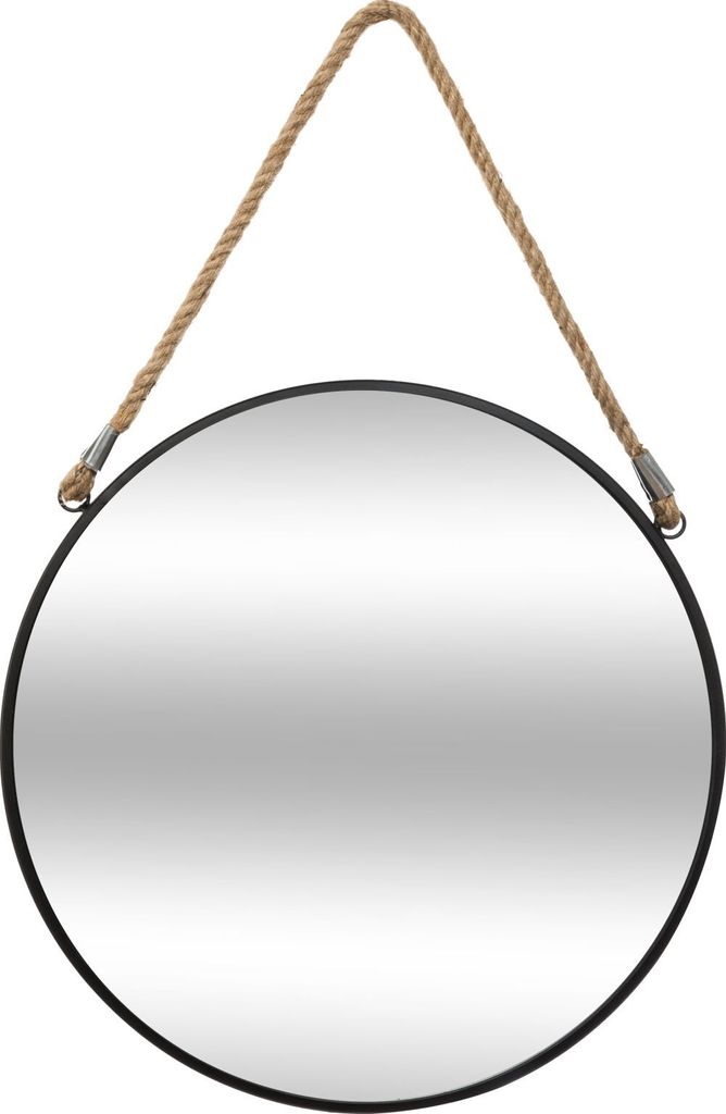 Spiegel "seil" schwarz d55cm  - Atmosphera créateur Produktbild 