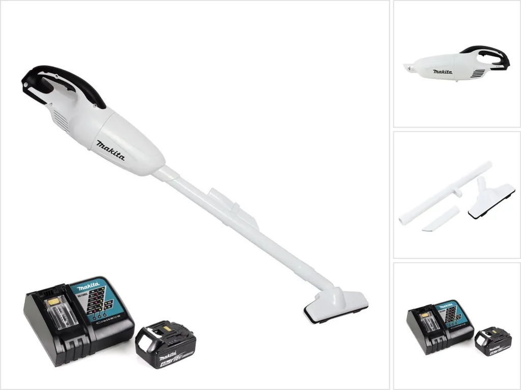 Aspirateur puissant Makita DCL 180 RM1 W 18V fini la poussière et fils