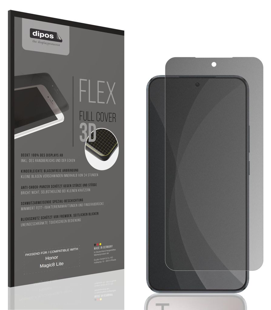 Full Cover Privacy Blickschutzfolie für Honor Magic 8 Lite Produktbild 