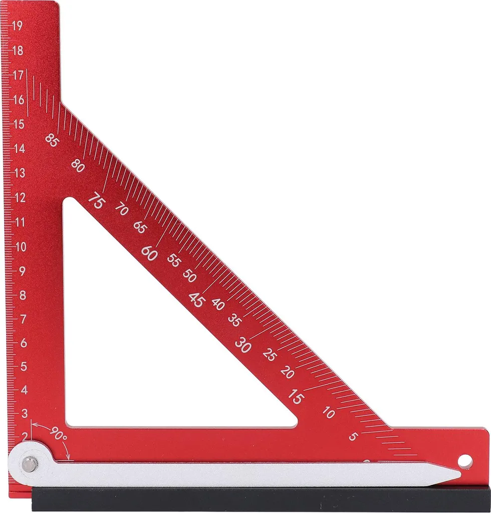 Équerre 90 degrés robuste en aluminium avec graduation laser haute