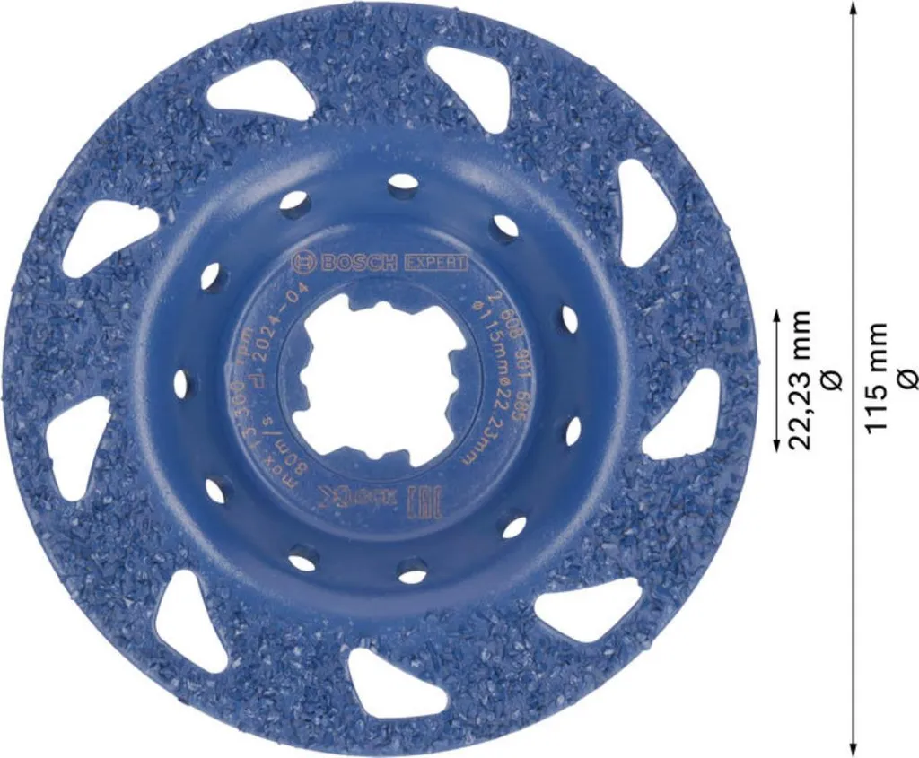 Meule boisseau EXPERT Multi Material Carbide X-LOCK 115 mm 22,23 mm - 3