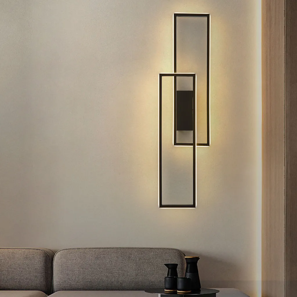 Lampe murale LED pour chambre et couloir avec réglage de lumière