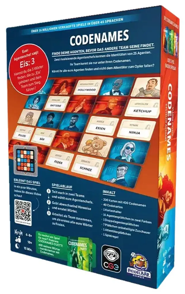 Codenames Jeu de Société d'Association d'Idées et de Déduction Version FR - 4