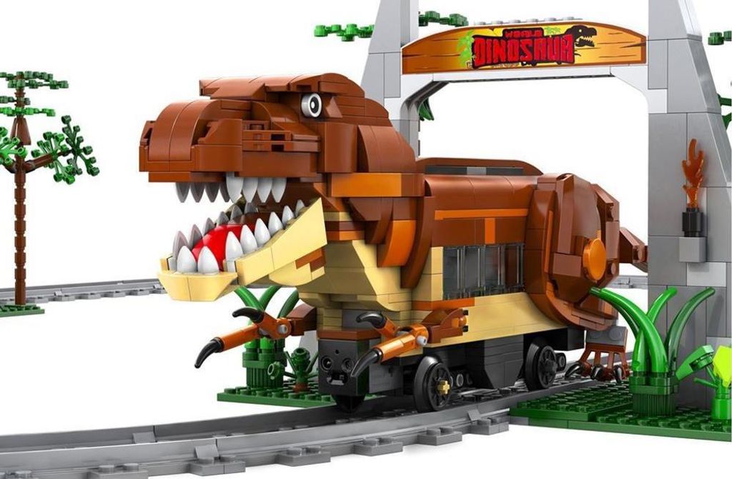 Train de dinosaures CaDA (1039 pièces) Image du produit 