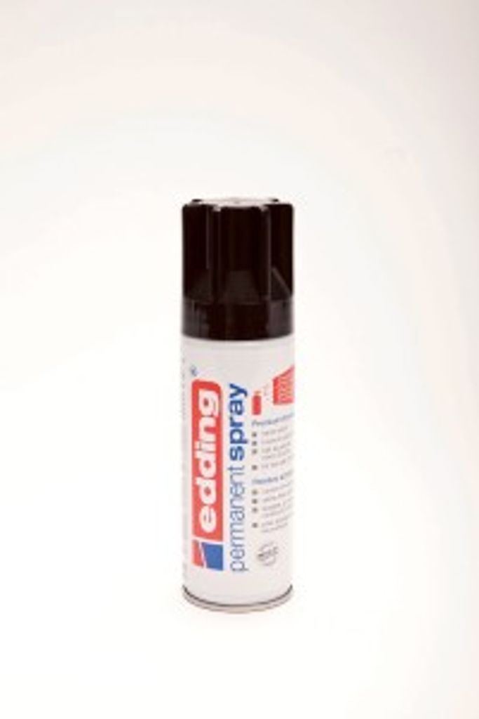 Edding Permanent Spray 3x200 Ml – Tiefschwarz Glänzend RAL 9005, Acryllack Für Innen/außen, Schnell Trocknend