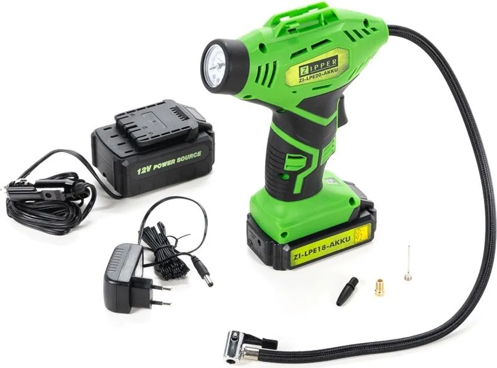 Gonfleur 18V haute pression 6.8 bars avec manomètre digital de précision