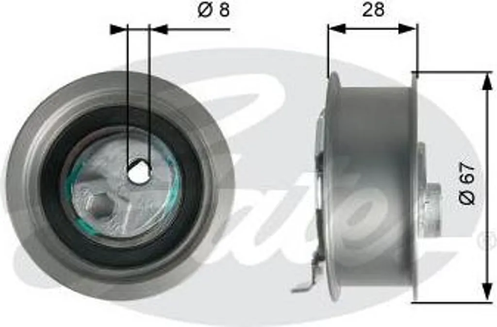 Tendeur de Courroie de Distribution pour Golf VI et Polo 6R - GATES T43237