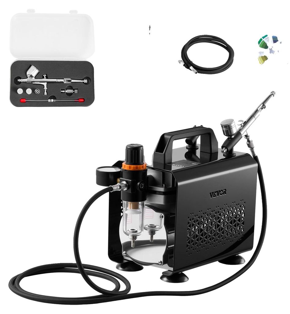VEVOR Airbrush Set 1/6 PS se vzduchovým kompresorem, 1 Obrázek produktu 