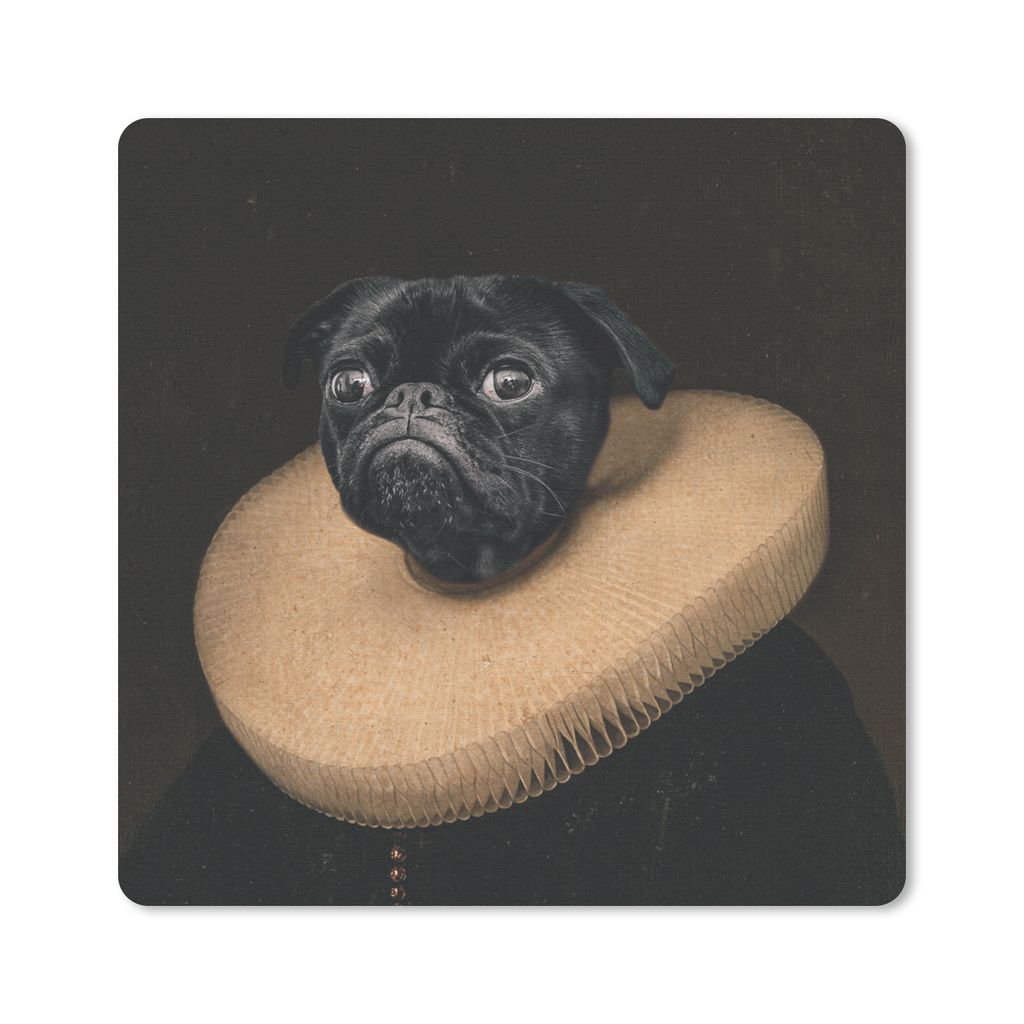 MuchoWow Mauspad Mousepad Hund - Kleidung - Mittelalter 20x20 cm - Mousepads - Maus Mat - Pad - Mausunterlage - Desk Mat - Bureauartikeln