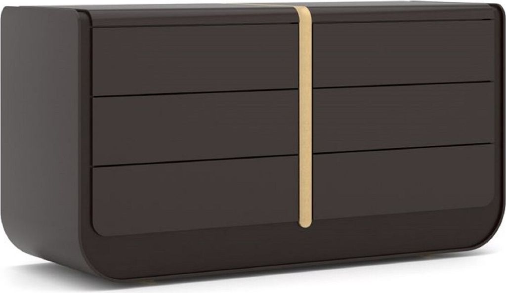 Casa Padrino Luxus Massivholz Kommode mit 6 Schubladen Produktbild 