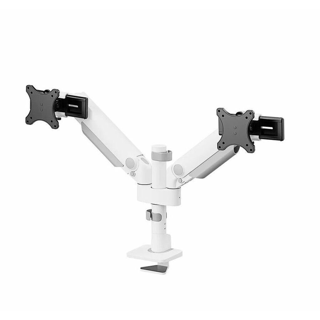 Neomounts Next One SL Desk Mount, double display, sliding VESA (topfix clamp & grommet)