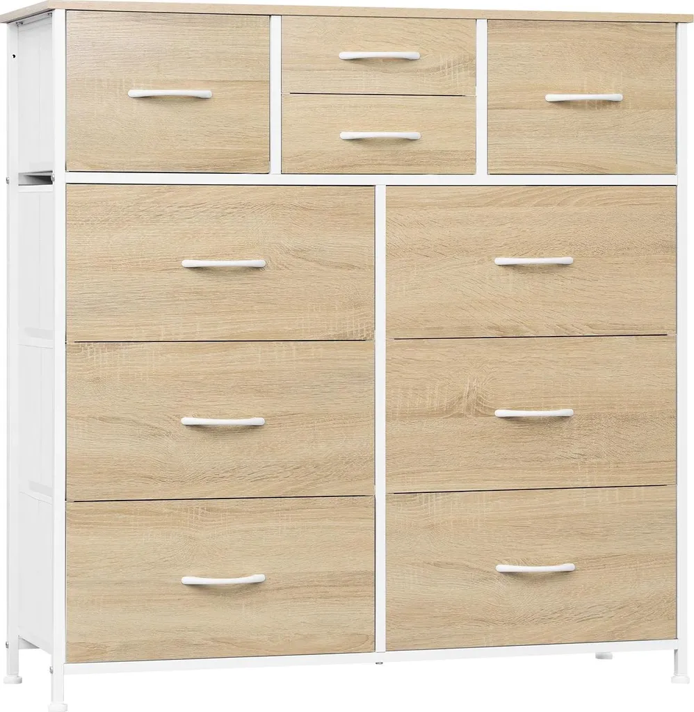 Commode Sideboard chêne clair buffet moderne MDF pour votre couloir
