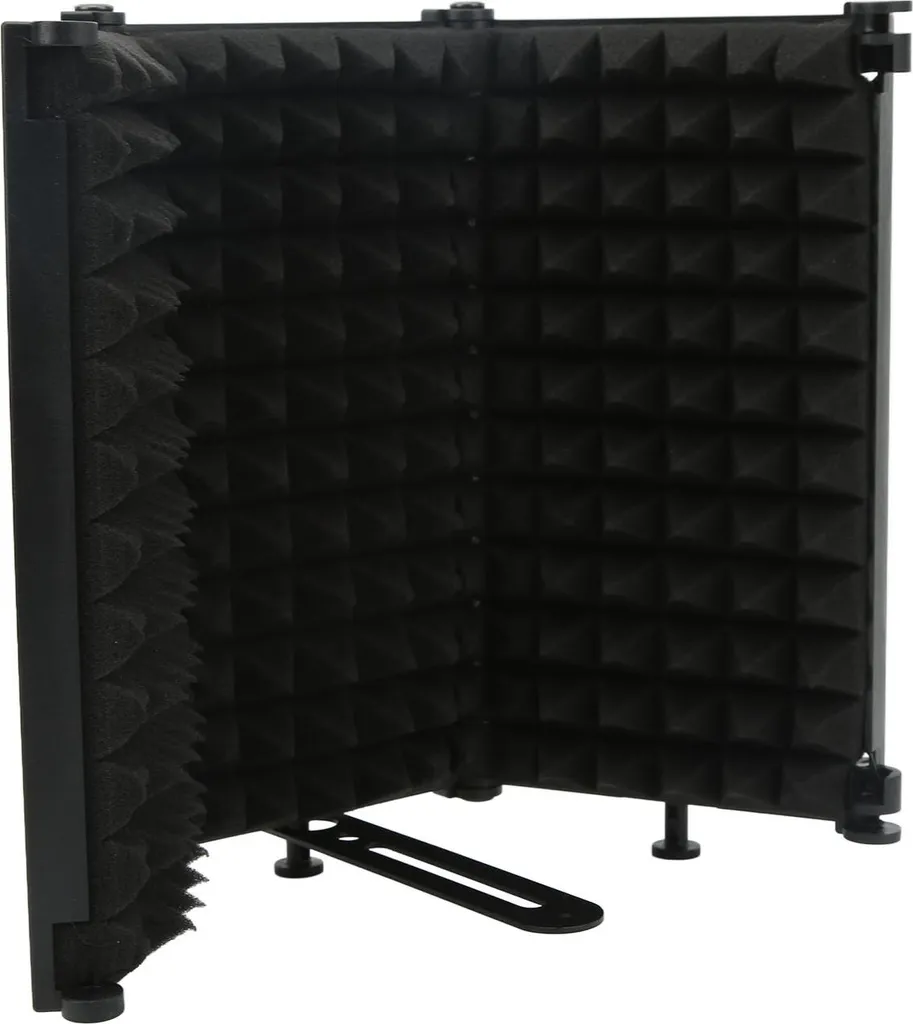 Protection microphone pliable anti-réflexion avec isolation multicouche