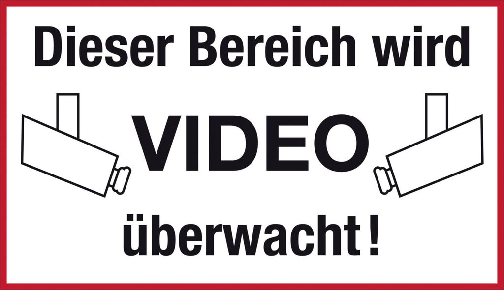 Hinweisschild Videoüberwachung" 200x300 mm" Produktbild 