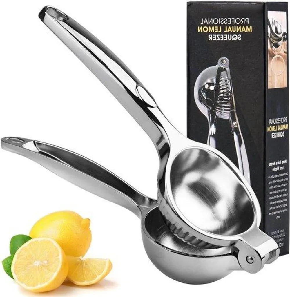 Presse-citron manuel en acier inoxydable pour jus frais sans pépins