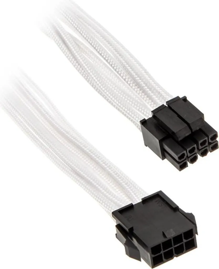 PHANTEKS Prolunga EPS12V a 8 pin 50 cm - con guaina bianca