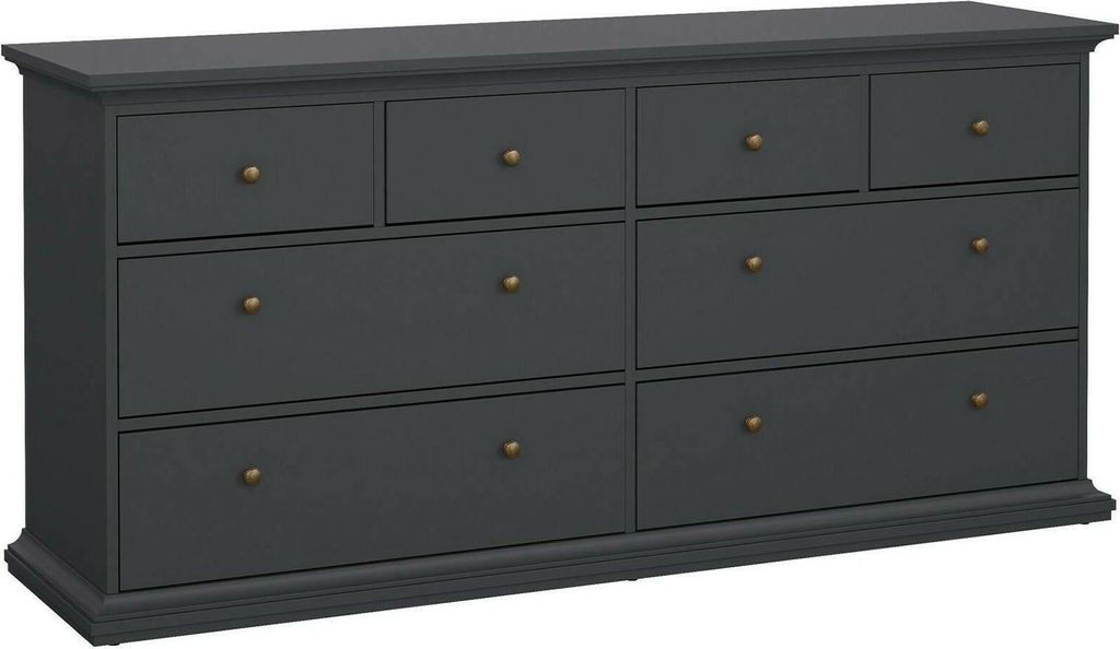 Kommode - Grau, 48,5x183,4x86,88h cm