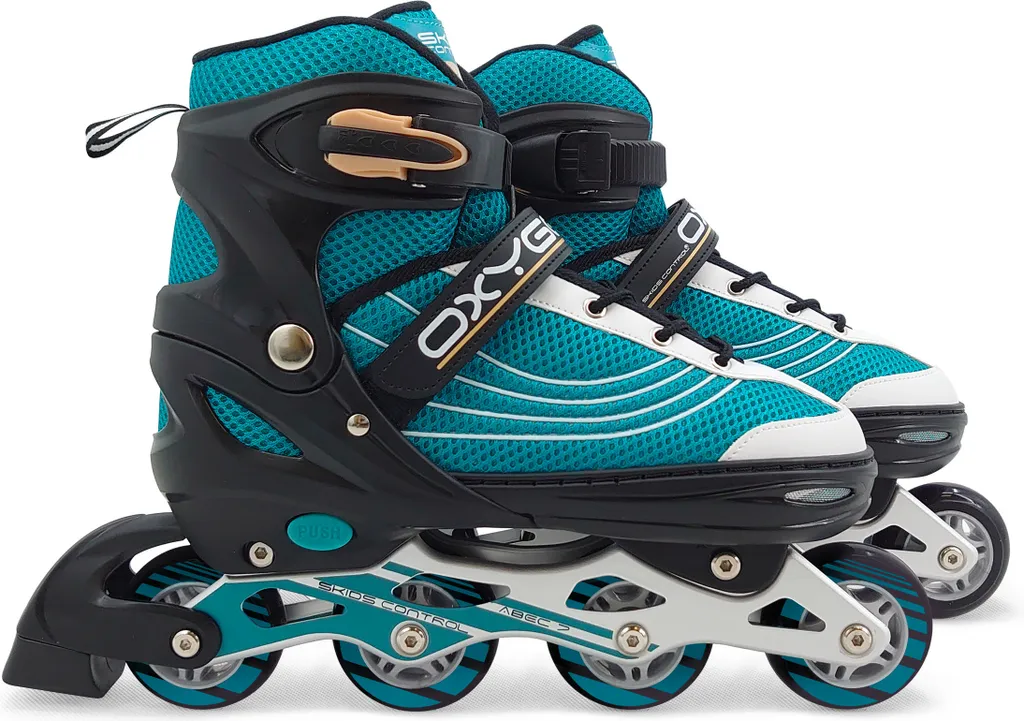 Patins Oxygen Semi-Softboot Réglables Petrol Skids Control en Taille 42-45