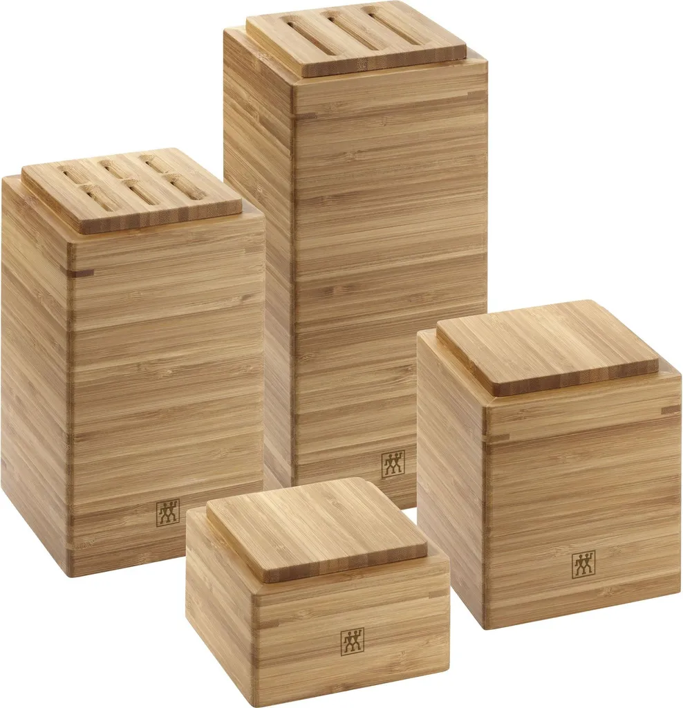 Zwilling Storage Set 4 Contenitori Bambù per Coltelli e Utensili