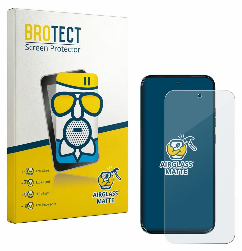 BROTECT Entspiegelungs Schutzglas für Motorola Moto G87 Schutzfolie Panzer Folie Glas Display Schutz matt