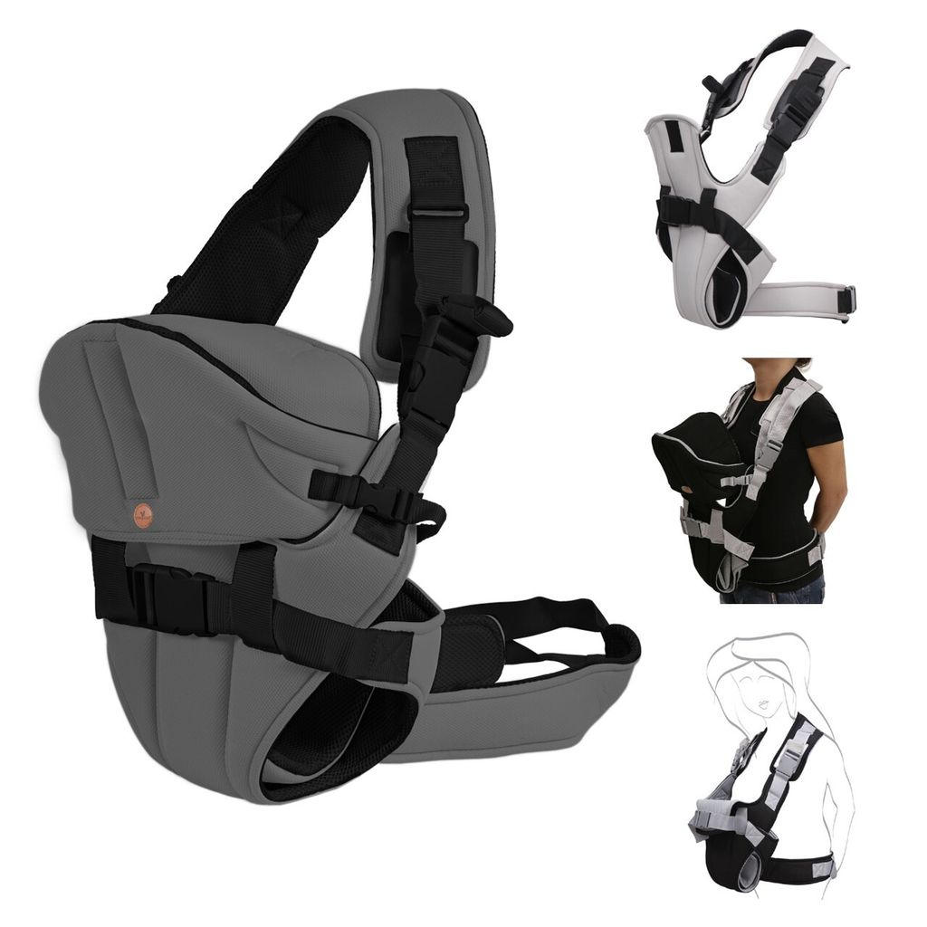 Cangaroo Carry Go Dunkelgraue Babytrage 13768