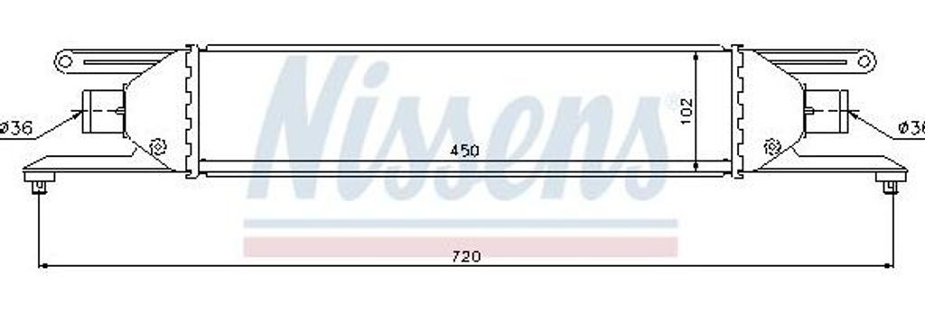 NISSENS 96631 Turboladerkühler OE 51785221 kompatibel mit Linea
