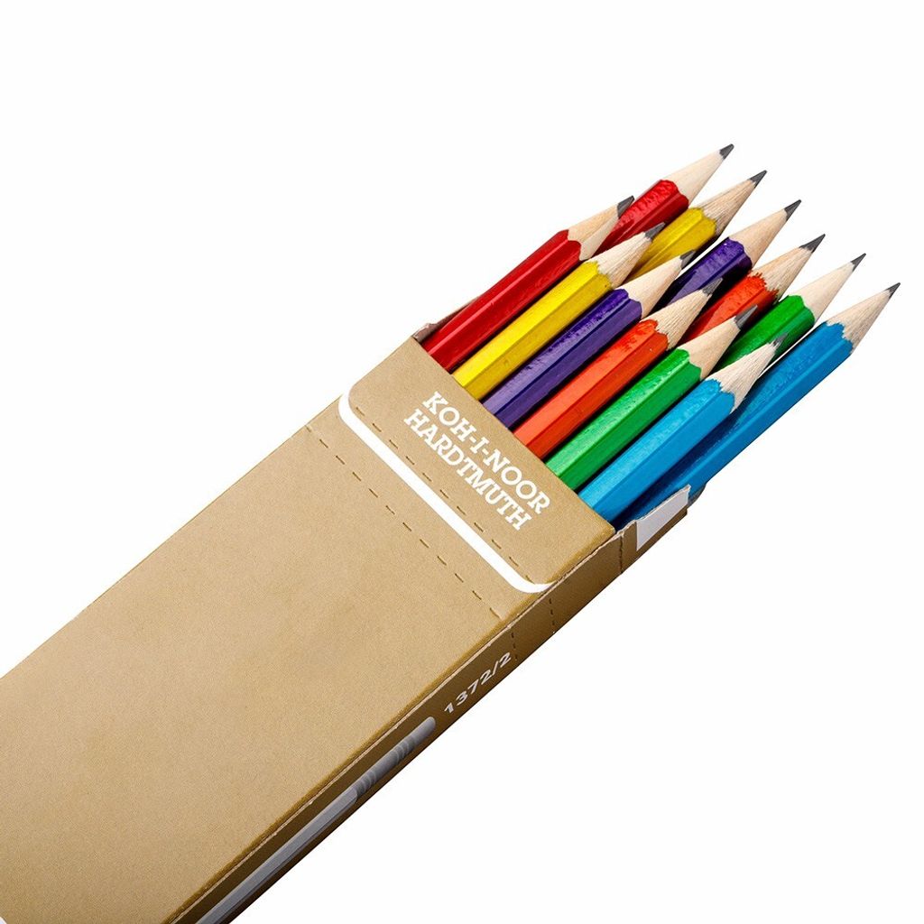 KOH Bleistifte Gradation HB mit Radiergummi Metallic 12er