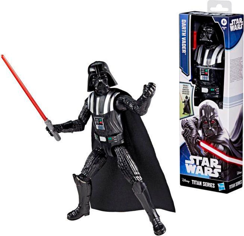Dark Vader Figur, 30 cm Titan Serie Star Wars Figur, Superheld Spielzeug für Jungen und Mädchen, Ab 4 Jahren