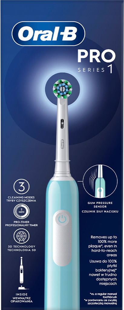 Oral-B PRO1 Caribbean Blue Elektrische Zahnbürste Produktbild 3