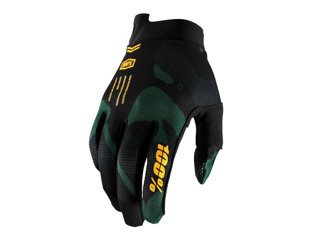 100% iTrack Sentinel Fahrrad Handschuhe, schwarz/grün, XL
