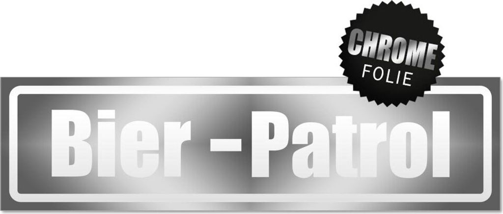 Bier Patrol invertiert Magnetschild Schild magnetisch