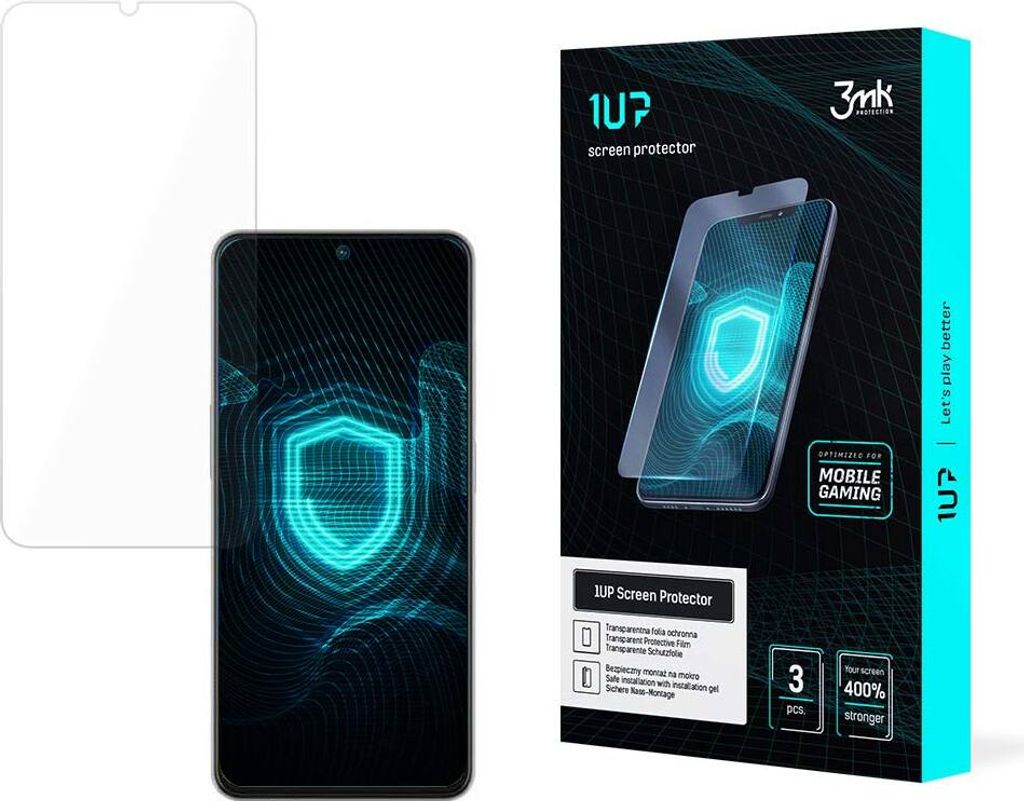 3mk Display Schutzfolie 1UP für ZTE Blade V40S transparent Gaming (3 Stück)